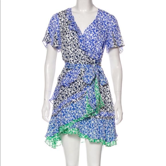 Tanya Taylor Bianka Floral Silk Dress 